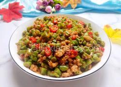 豆角炒肉沫