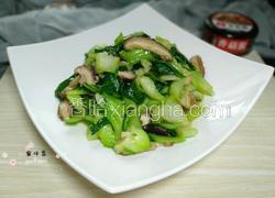 油菜炒香菇