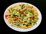 黄瓜拌千张#轻食减脂#的做法[图]