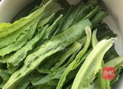 蒜蓉油麦菜的做法图解2