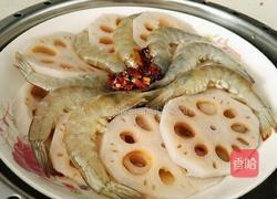 蒜香莲藕虾的做法图解11