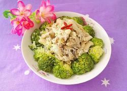 平菇炒西兰花