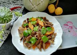 青椒胡萝卜炒鸡胗
