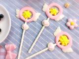 宝宝零食系列～少女樱花手棒溶豆的做法[图]