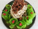 蘑菇肉酱手擀面的做法[图]