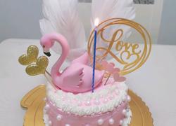 火烈鸟生日蛋糕粉色少女心