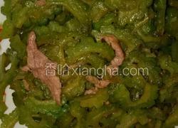 肉丝炒苦瓜