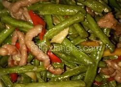 红椒肉丝炒豇豆