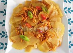 虫草菇炒土豆片