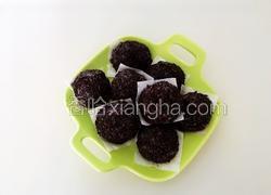 黑米豆沙饭团