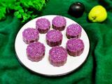 紫薯豆沙糯米饼