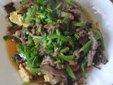 青椒鸡蛋嫩牛肉丝