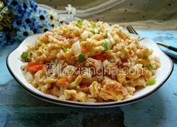 胡萝卜白菜蛋炒饭