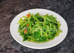 青椒炒地瓜梗