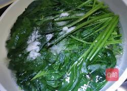 韩式菠菜小菜的做法图解3
