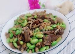 毛豆炒鸡杂