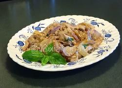 清淡型肉丝炒茄子