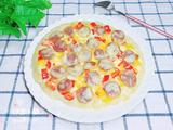 腊肠土豆米饭披萨（平底锅版）