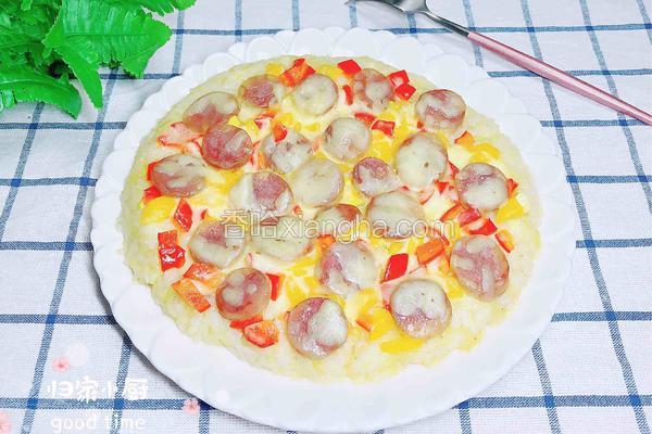 腊肠土豆米饭披萨(平底锅版)