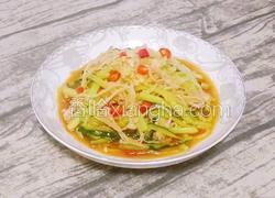 凉拌黄瓜金针菇