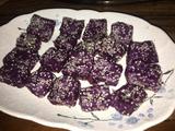 紫薯糯米芝麻糕