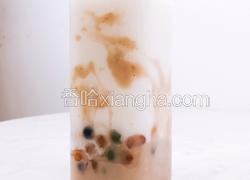 家庭版喜茶同款饮品——芋泥波波冰