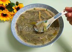 肉丝莼菜汤