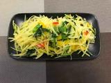 芹菜叶炒土豆丝