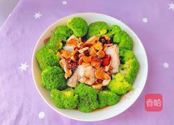 海鱼蒸西兰花的做法图解15
