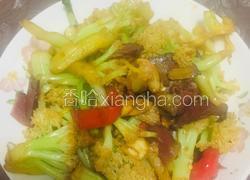 腊肉炒花菜