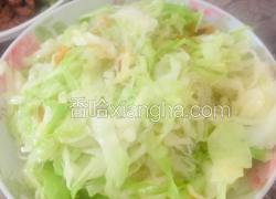 虾仁包菜炒粉丝