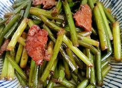 快手好吃的下饭菜蒜苔炒肉