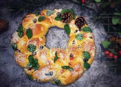 冬季—圣诞花环面包
