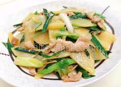 蒜苗土豆炒肉片
