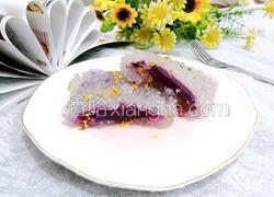 桂花西米紫薯糕
