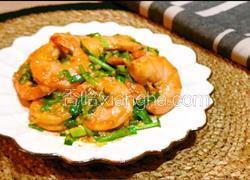 咸鸭蛋黄炒青虾