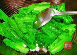 清炒油麦菜的做法图解10