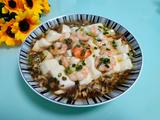 大虾蒸豆腐