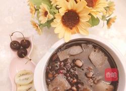 糯米黑豆淮山养生粥的做法图解5