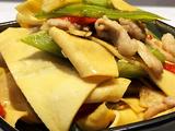 尖椒炒豆皮