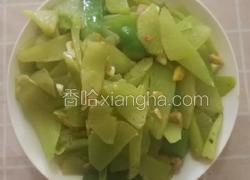 莴苣青椒炒肉丝