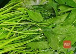 菠菜汤的做法图解1
