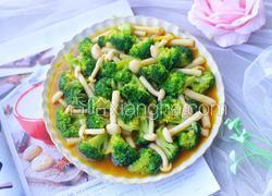 西兰花炒菌菇
