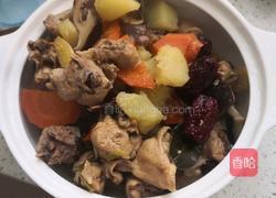 土豆蘑菇胡萝卜炖鸡的做法图解13