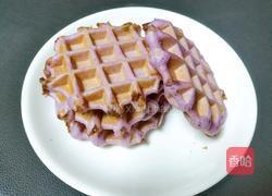 紫薯豆沙麻薯华夫饼的做法图解13