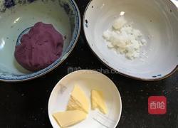 紫薯手撕面包的做法图解1