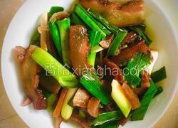 青蒜炒腊猪脸