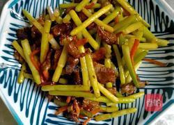 蒜苔炒肉丝的做法图解6