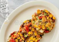【减脂推荐】爆好吃的蟹肉玉米全麦饼