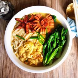 油菜鸡蛋面的做法[图]